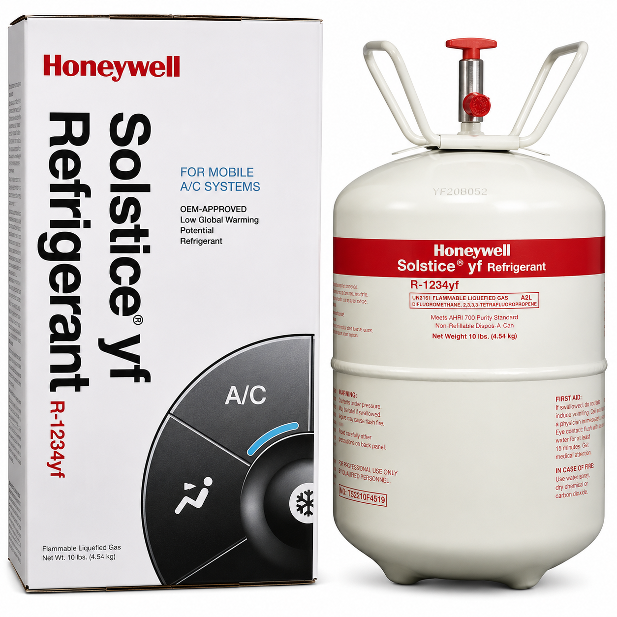 10lb Honeywell R-1234yf Refrigerant – Made in USA