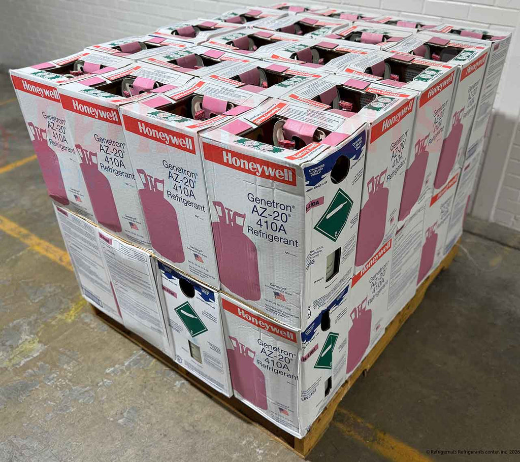 R-410A Refrigerant – Full Pallet (40 × 25 lb) – Genuine Honeywell Genetron® AZ-20