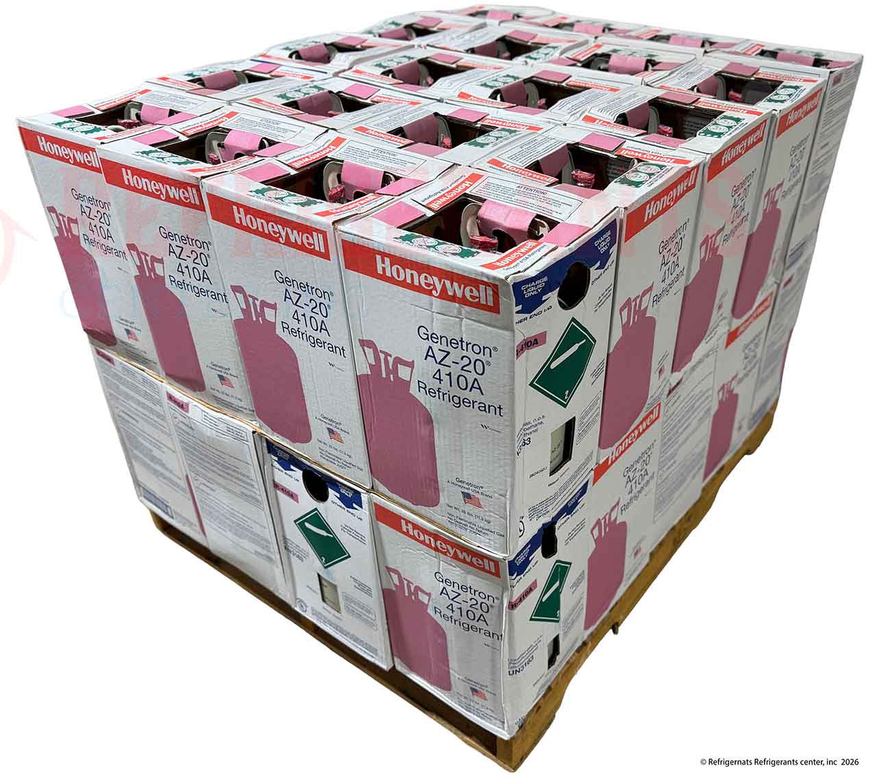 R-410A Refrigerant – Full Pallet (40 × 25 lb) – Genuine Honeywell Genetron® AZ-20
