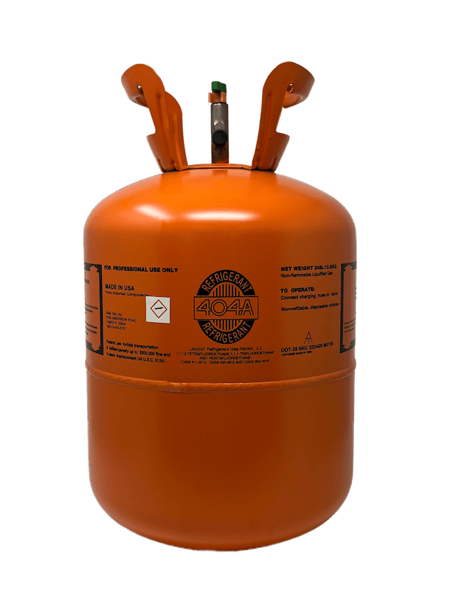 24lb R-404A Refrigerant, Reclaimed, California Compliant – Made in USA