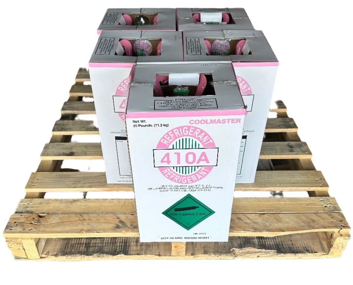 Pack of 5 × 25lb R-410A Refrigerant