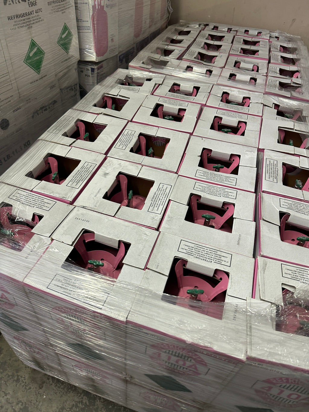 Full Pallet – 40 × 25lb R-410A Refrigerant, Free Freight